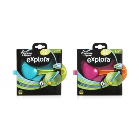 Tommee Tippee Miseczka z Pokrywką i Łyżeczką Oraz Unikalną trójkątną podstawką 467188