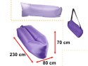 SOFA materac łóżko leżak na powietrze fioletowy 230x70cm