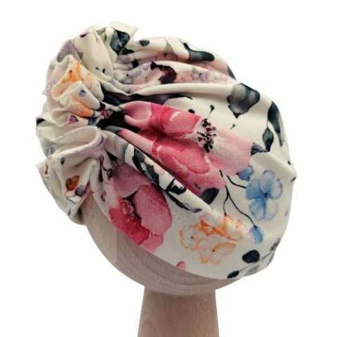 BABY 01108 Turban niemowlęcy Róża 3-6 m