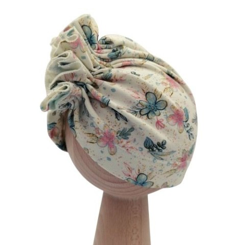 BABY 01124 Turban niemowlęcy Sweet Flowers 0-3 m