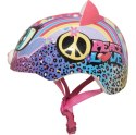 RASKULLZ RS-8055006 Kask rowerowy dla dzieci 5+ Kotek Peace Love