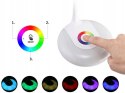 LAMPKA NA BIURKO RGB KOLOROWA LAMPA NOCNA 256 BARW OKRĄGŁA