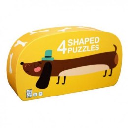Puzzle dla dzieci w ozdobnym pudełku, pies, zestaw BARBO TOYS