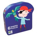 Puzzle dla dzieci w ozdobnym pudełku, pirat, BARBO TOYS