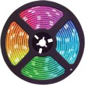 TAŚMA LED SMD WODOODPORNA 5M RGB KOLOROWA + PILOT