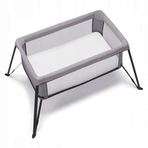 MOVI Kinderkraft Łóżeczko turystyczne Kojec z materacem GREY