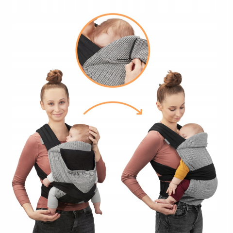 ADOREE Kinderkraft nosidełko dla dziecka 3m+ do 20 kg - GREY