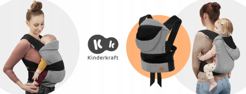 ADOREE Kinderkraft nosidełko dla dziecka 3m+ do 20 kg - GREY