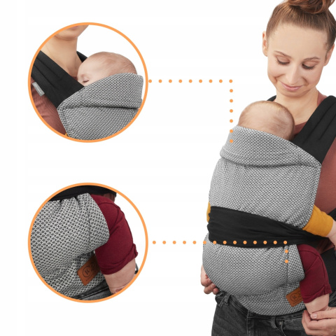 ADOREE Kinderkraft nosidełko dla dziecka 3m+ do 20 kg - GREY