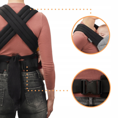 ADOREE Kinderkraft nosidełko dla dziecka 3m+ do 20 kg - GREY