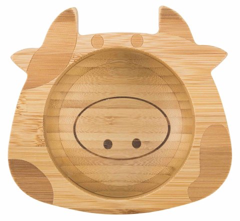 Miseczka z przyssawką krowa czerwony