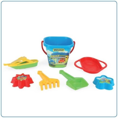 WADER 75042 Happy Summer - Kpl. do piasku z IML 7 el. - 2 rodzaje