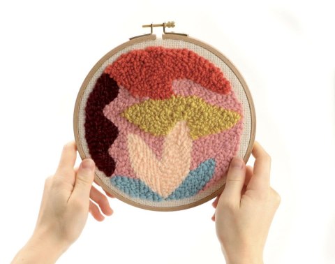 Zestaw Punch Needle Abstrakcja D: 20 cm