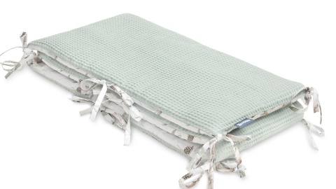 Cienki ochraniacz do łóżeczka Wafel Sensillo - SARENKI MIĘTOWY