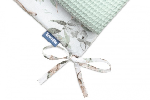 Cienki ochraniacz do łóżeczka Wafel Sensillo - SARENKI MIĘTOWY