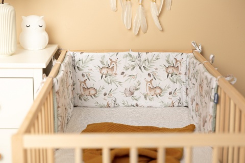 Cienki ochraniacz do łóżeczka Wafel Sensillo - SARENKI MIĘTOWY