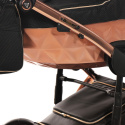 MIRROR SATIN 3w1 JUNAMA wózek wielofunkcyjny z fotelikiem KITE 0-13kg Polski Produkt kolor - 02 poler