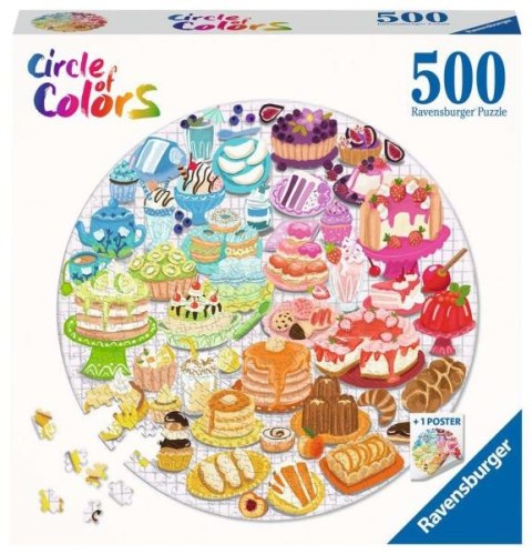 Puzzle 500el koło Circle of Colors Paleta kolorów Desery 171712 RAVENSBURGER