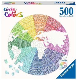 Puzzle 500el koło Circle of Colors Paleta kolorów Mandala 171682 RAVENSBURGER