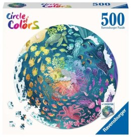 Puzzle 500el koło Circle of Colors Paleta kolorów Ocean 171705 RAVENSBURGER