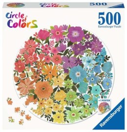 Puzzle 500el koło Circle of Colors Paleta kolorów Kwiaty 171675 RAVENSBURGER