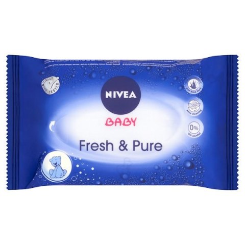 NIVEA BABY Chusteczki 4x63 3+1 gratis PURE