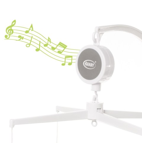 Play & Edu karuzela pluszowa sowa różowa szara