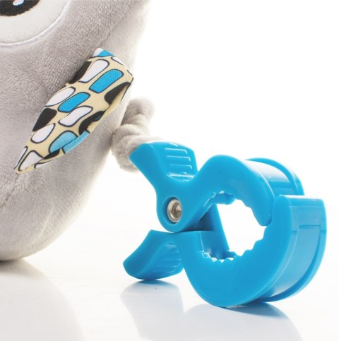 Play & Edu zabawka pozytywka sowa różowa szara