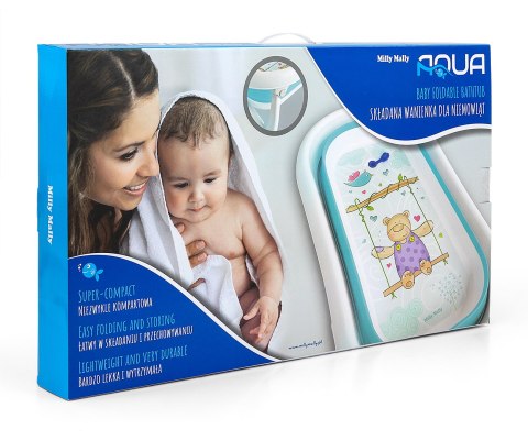 MILLY MALLY Wanienka składana Aqua grey