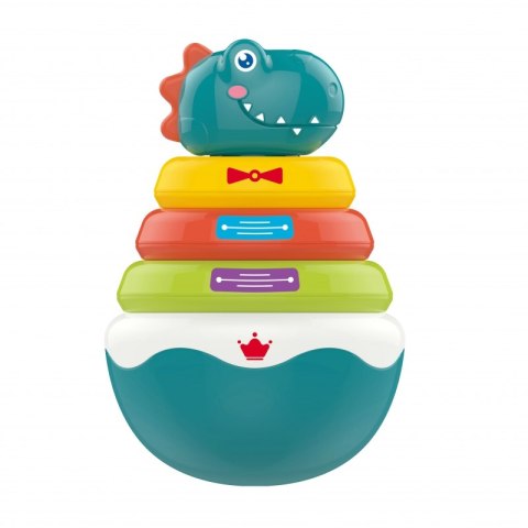 WOOPIE BABY Zabawka Sensoryczna Dino Układanka Piramidka dla Niemowląt