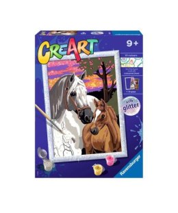 Malowanka CreArt dla dzieci: Konie 200528 RAVENSBURGER malowanie po numerach