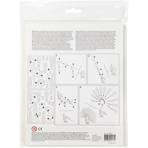 Puzzle 3D drewniane, paw