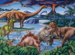 Malowanie po numerach Dinozaury 40 x 50 6174