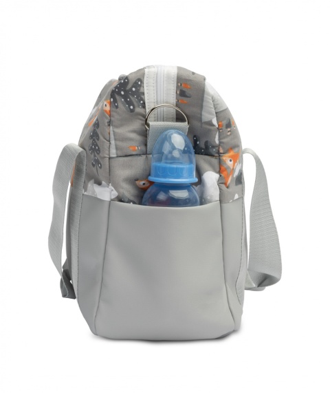 Torba do wózka z ekoskórą Sensillo - Góry Szary