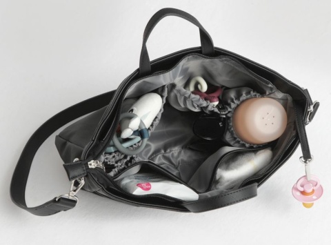 ELEN LUX JOISSY torba dla mamy oraz organizer do wózka w jednym - Black/Gold