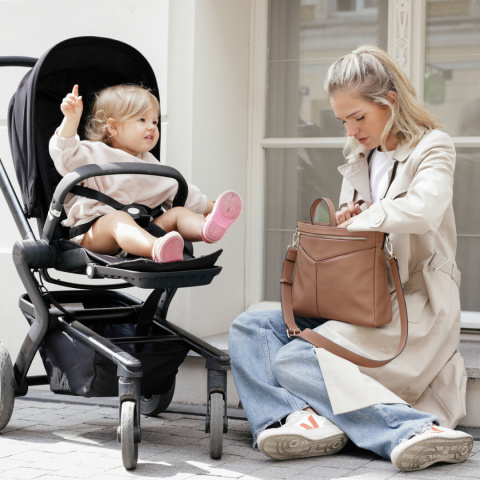 ELEN LUX JOISSY torba dla mamy oraz organizer do wózka w jednym - Camel