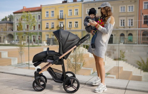 NICO ESTILO PRO Bebetto wózek spacerowy koła Flexy Wheels - Estilo Pro 03 Miedziany