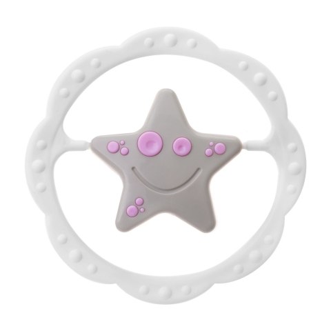 TULLO 170 Grzechotka sensoryczna gwiazdka różowo-szara