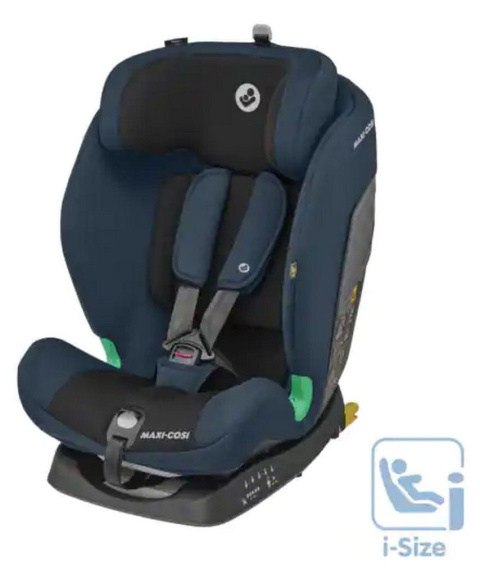 Titan I-Size Maxi-Cosi od 76 do 150 cm 9-36 kg fotelik samochodowy od 9 miesiąca do 12 roku - Basic Blue
