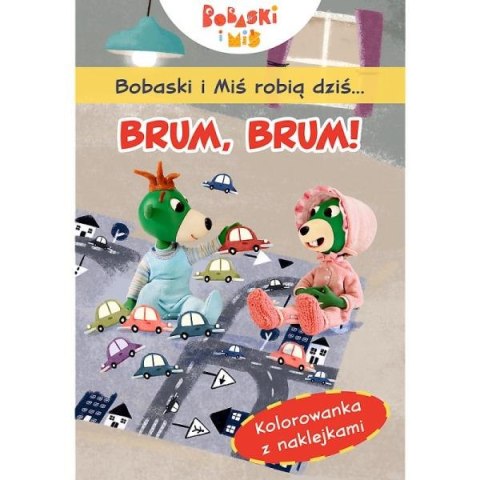 PROMO Bobaski i Miś robią dziś...Brum brum! KS66317 Trefl