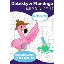 PROMO Detektyw Flamingo i tajemnicze szyfry. Kolorowanki z kodem. Kosmos KS66003 Trefl