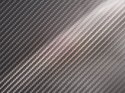 Folia odcinek carbon 4D srebrna 1,52x0,5m