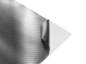 Folia odcinek carbon 4D srebrna 1,52x0,5m