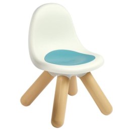 Krzesełko z oparciem biało-niebieskie