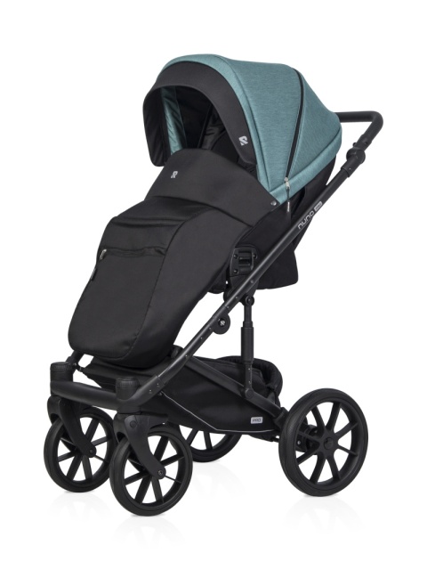 Riko NUNO PRO 2w1 Wózek wielofunkcyjny z miękką gondolą do 22 kg - 02 Lagoon