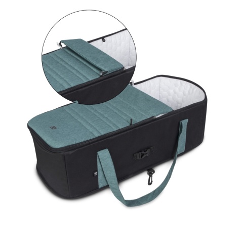 Riko NUNO PRO 2w1 Wózek wielofunkcyjny z miękką gondolą do 22 kg - 02 Lagoon