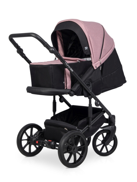 Riko NUNO PRO 2w1 Wózek wielofunkcyjny z miękką gondolą do 22 kg - 03 Rose