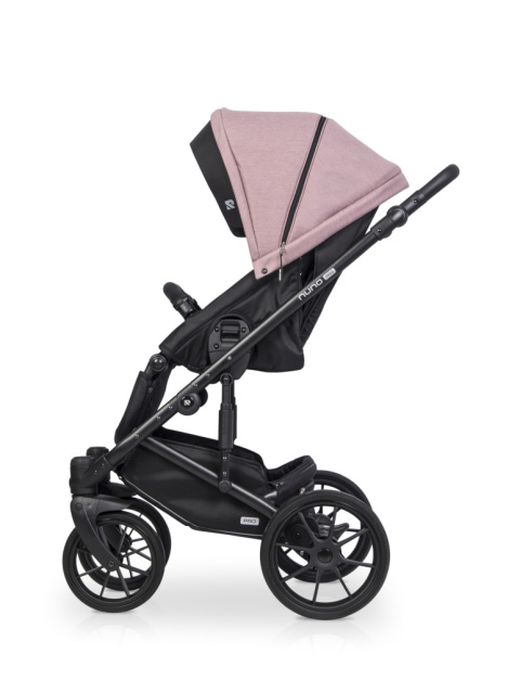 Riko NUNO PRO 2w1 Wózek wielofunkcyjny z miękką gondolą do 22 kg - 03 Rose