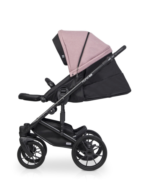 Riko NUNO PRO 2w1 Wózek wielofunkcyjny z miękką gondolą do 22 kg - 03 Rose