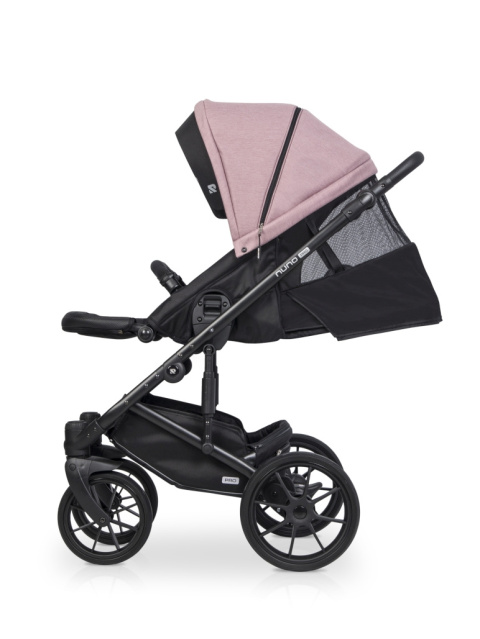 Riko NUNO PRO 2w1 Wózek wielofunkcyjny z miękką gondolą do 22 kg - 03 Rose